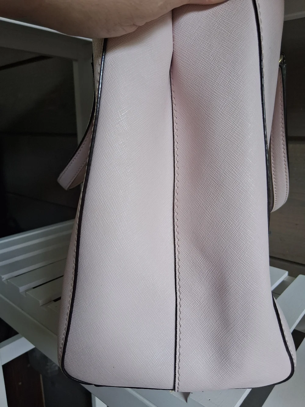 Kate Spade New York Blush Pink Saffiano Leather Tote Bag – Designer Handbag - Picture 10 of 14